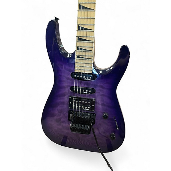 Used Jackson JS34Q Dinky Trans Purple Solid Body Electric Guitar