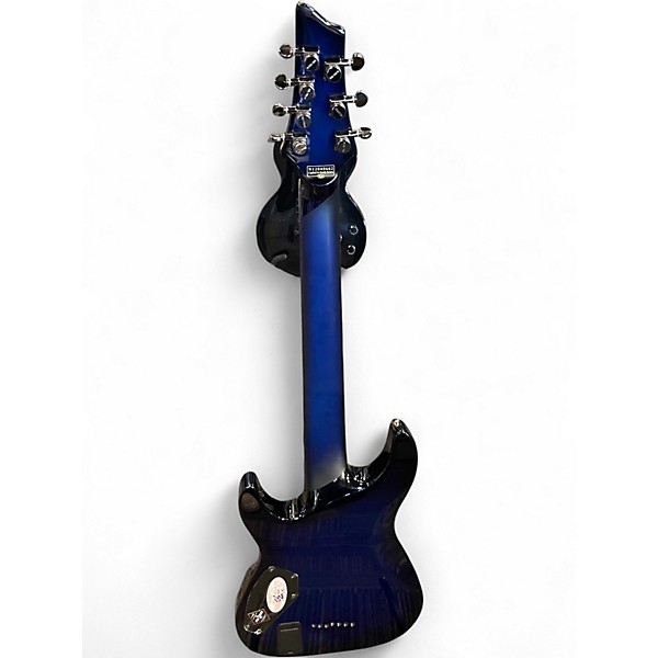 Used Schecter Guitar Research BLACKJACK SLS C7 Trans Blue Baritone Guitars