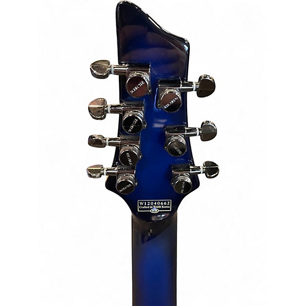 Used Schecter Guitar Research BLACKJACK SLS C7 Trans Blue Baritone Guitars