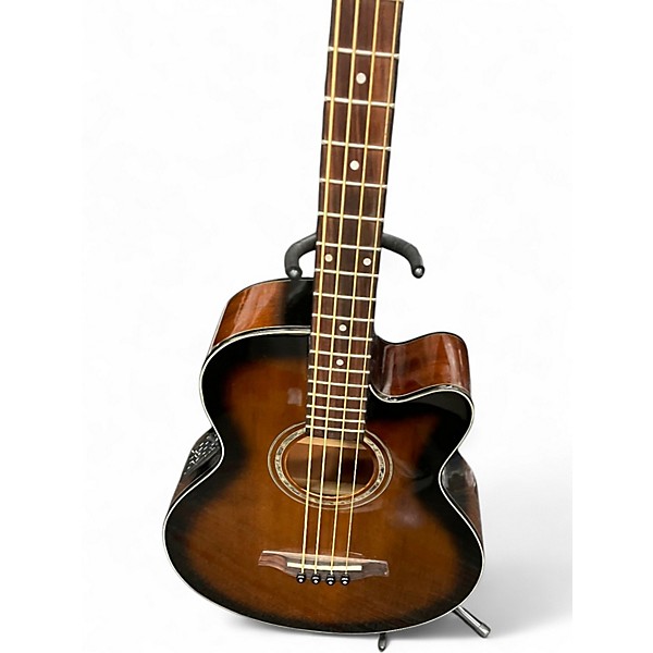 Used Ibanez AEB10BBE-DVS 2 Tone Sunburst Acoustic Bass Guitar