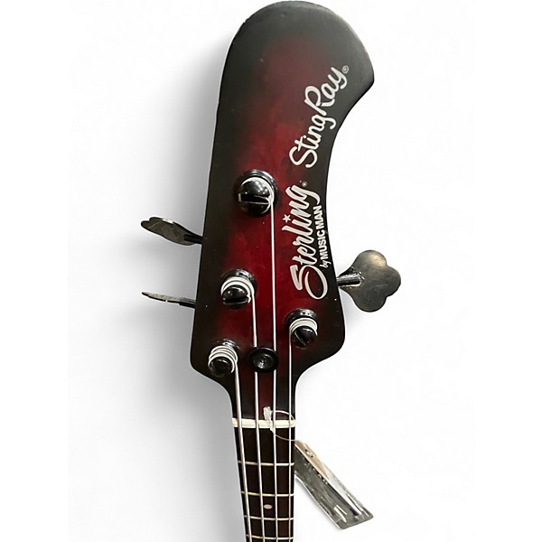 Used Sterling by Music Man Ray34 Dark Scarlet Burst Electric Bass Guitar