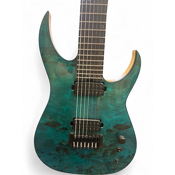 Used 2024 Schecter Guitar Research KM7-MK3 lagoon fade Solid Body Electric Guitar