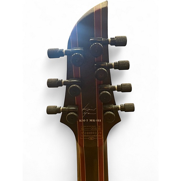 Used 2024 Schecter Guitar Research KM7-MK3 lagoon fade Solid Body Electric Guitar