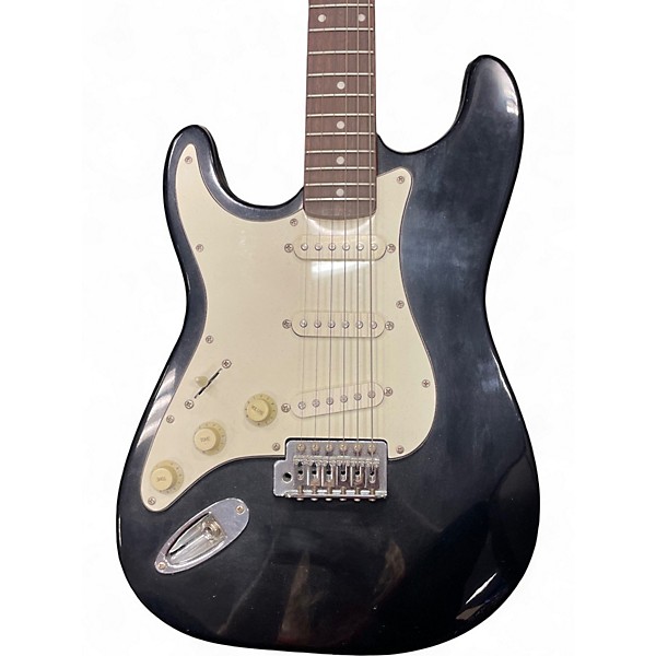 Used J Reynolds Strat-Style Lefty Black Electric Guitar