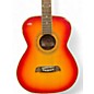 Used Oscar Schmidt OF2CS Lefty Cherry Sunburst Acoustic Electric Guitar