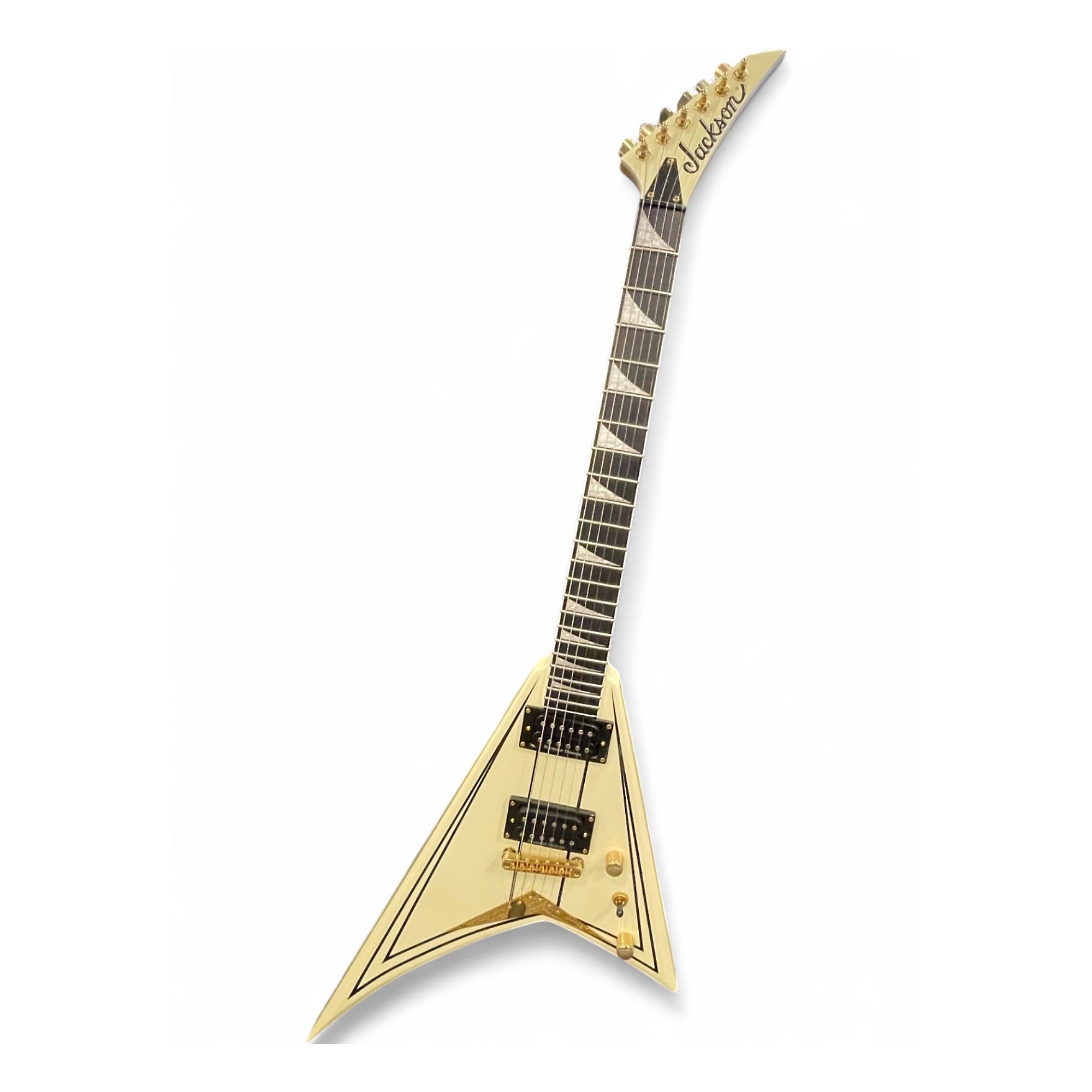 洋楽 Steve Ivory Fantasy Used Jackson RRT-3 Antique Ivory Solid Body Electric Guitar