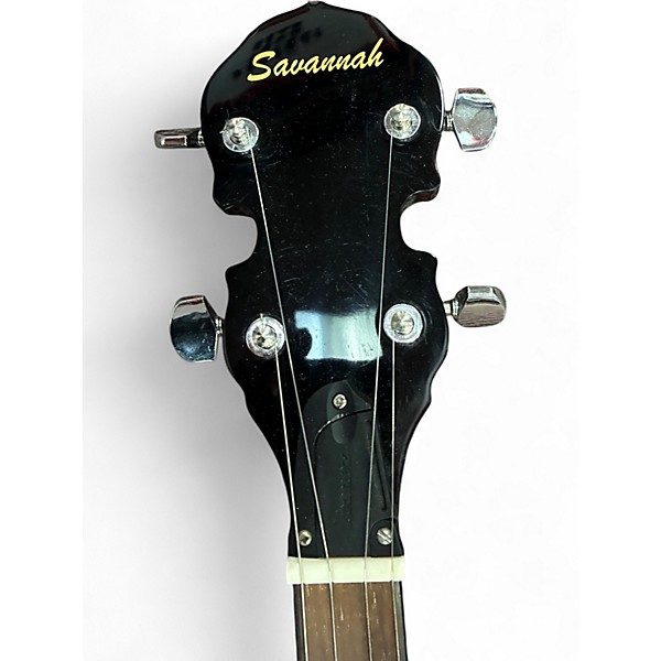 Used Savannah SB080 5 STRING BANJO NATURAL MAHOGANY Banjo