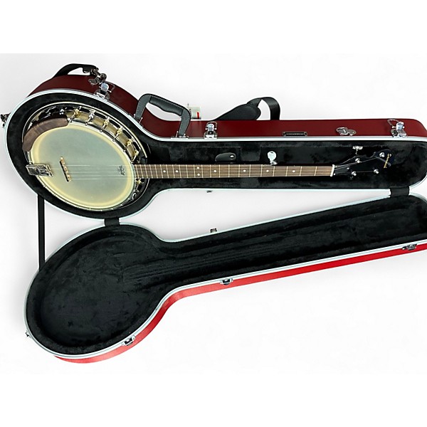 Used Savannah SB080 5 STRING BANJO NATURAL MAHOGANY Banjo