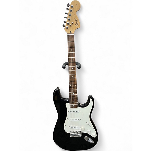 Used Squier Bullet Stratocaster Black Solid Body Electric Guitar