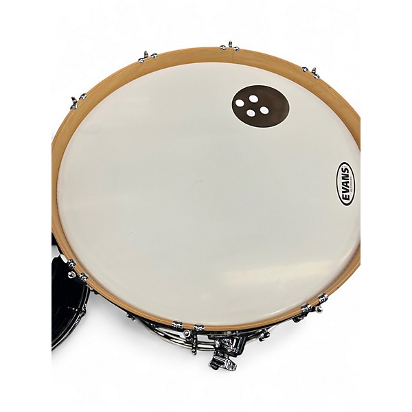 Used PRECISION DRUM CO 4 Piece CUSTOM PRO Black Pearl Drum Kit