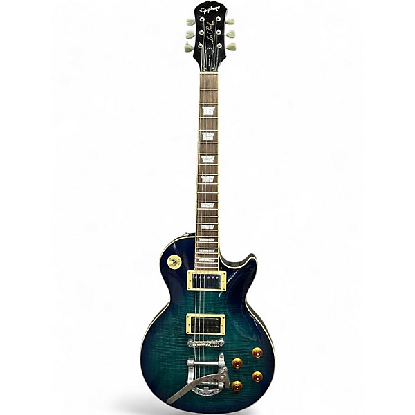 Used Epiphone Les Paul Classic Blue Burst Solid Body Electric Guitar
