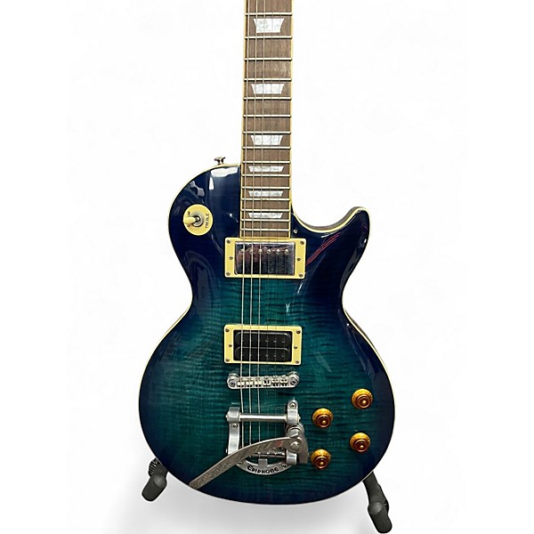 Used Epiphone Les Paul Classic Blue Burst Solid Body Electric Guitar