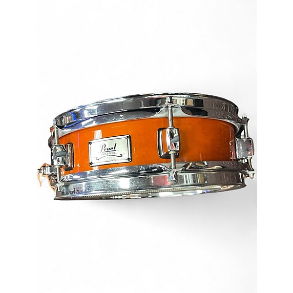 Used Pearl 10X4 Power Piccolo Snare Orange Drum