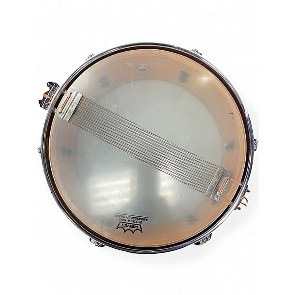 Used Pearl 10X4 Power Piccolo Snare Orange Drum