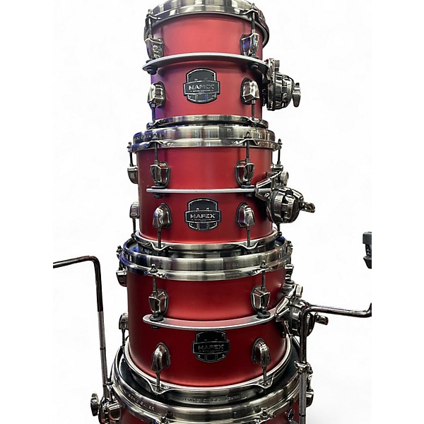 Used Mapex 5 Piece Saturn Evolution Tuscan Red Drum Kit