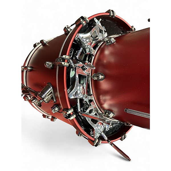 Used Mapex 5 Piece Saturn Evolution Tuscan Red Drum Kit