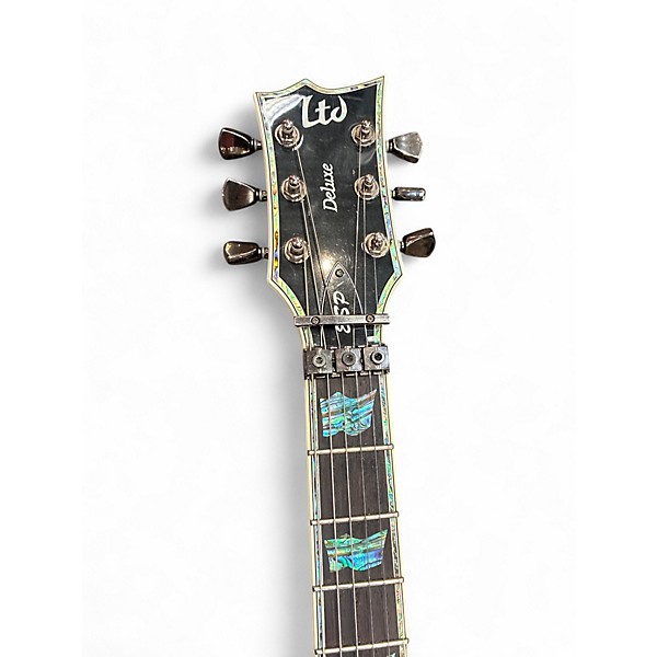 Used ESP LTD EC1000 Deluxe Black Solid Body Electric Guitar