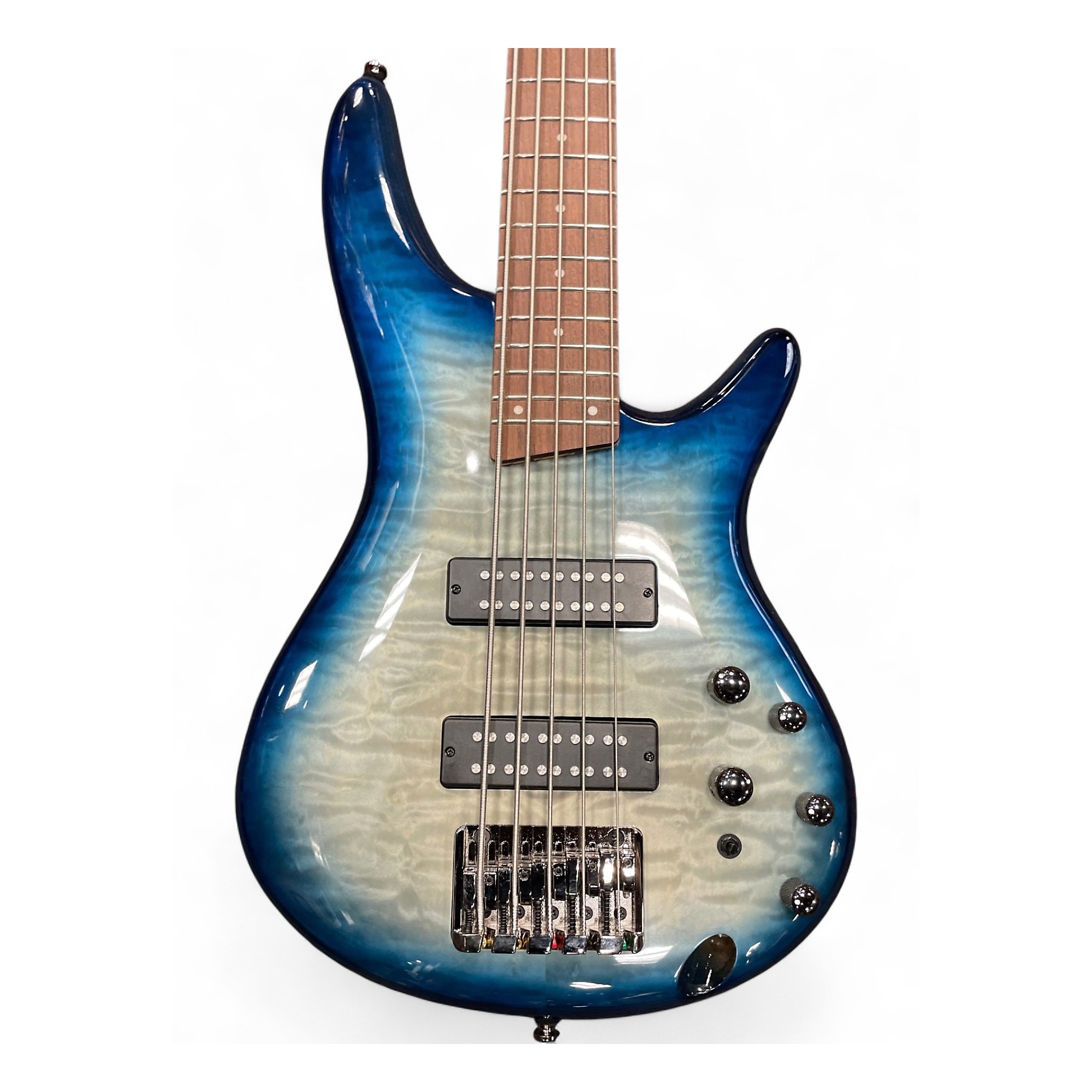 Used 2024 Ibanez SR405 5 String Cosmic Blue Starburst Electric