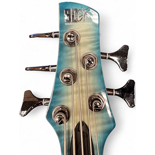 Used 2024 Ibanez SR405 5 String Cosmic Blue Starburst Electric Bass Guitar
