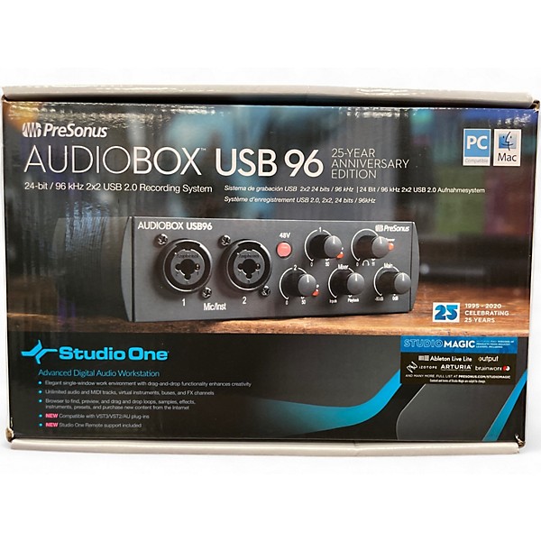 Used PreSonus Audiobox USB 96 Audio Interface