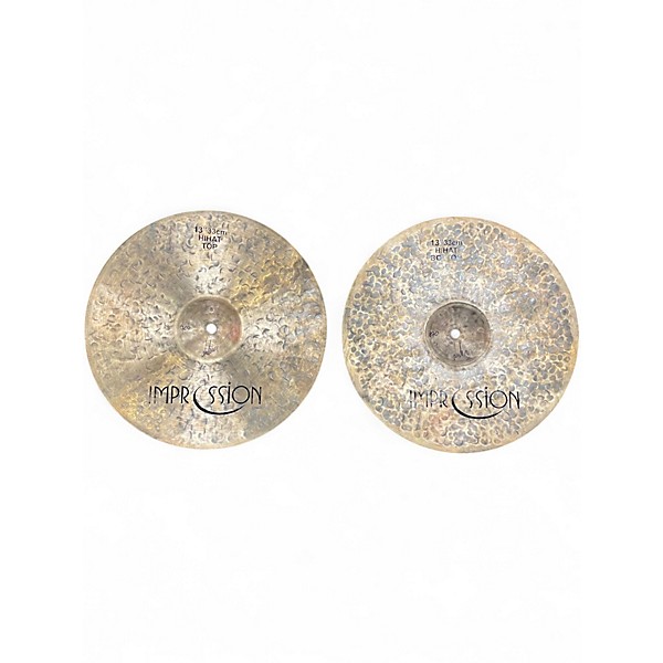 Used Impression 13in 13" Hi Hat Pair Cymbal