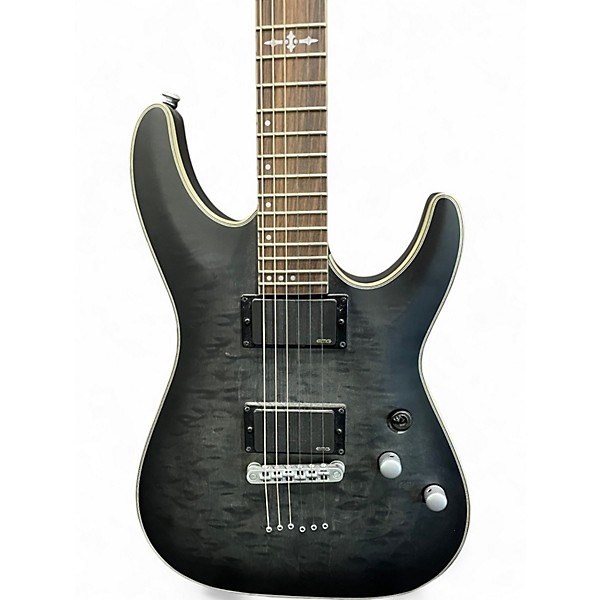 Used Schecter Guitar Research C1 Platinum Black Solid Body Electric Guitar