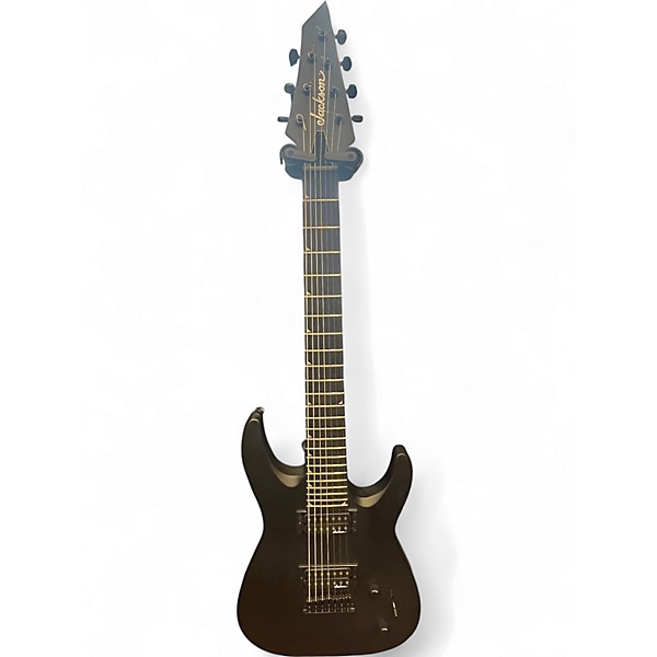 Used Jackson JS22-7 Dinky 7 String Black Solid Body Electric Guitar