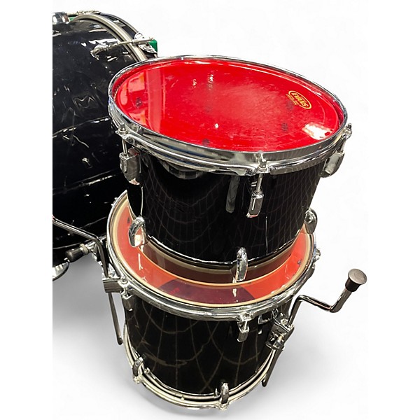 Used Pearl 5 Piece ROADSHOW BLACK Drum Kit