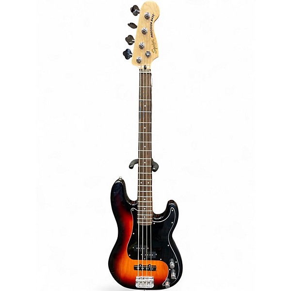 Used 2022 Squier Affinity Series PJ Bass triburst Electric Bass Guitar