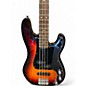 Used 2022 Squier Affinity Series PJ Bass triburst Electric Bass Guitar