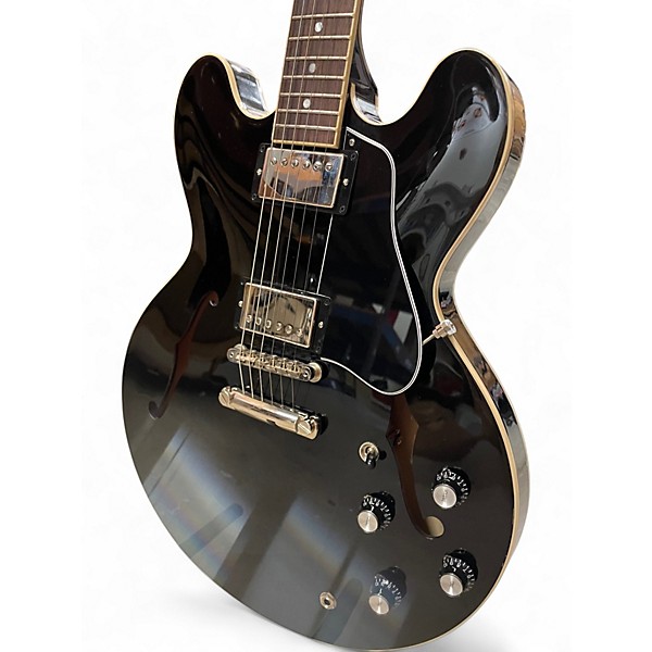 Used 2023 Gibson ES-335 BLACK Hollow Body Electric Guitar