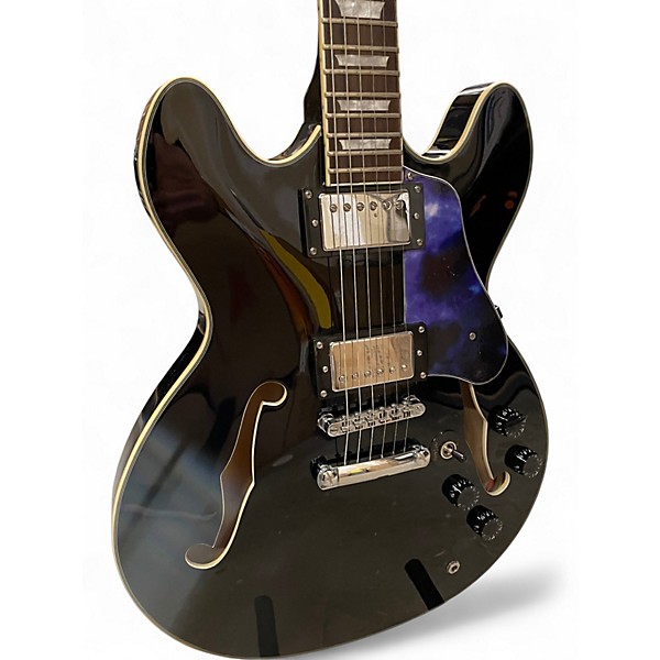 Used Firefly FF338 Black Hollow Body Electric Guitar