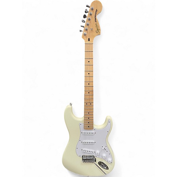 Used Squier Affinity Stratocaster Olympic White Solid Body Electric Guitar