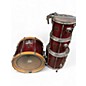 Used Pearl 4 Piece Export RED NATURAL Drum Kit