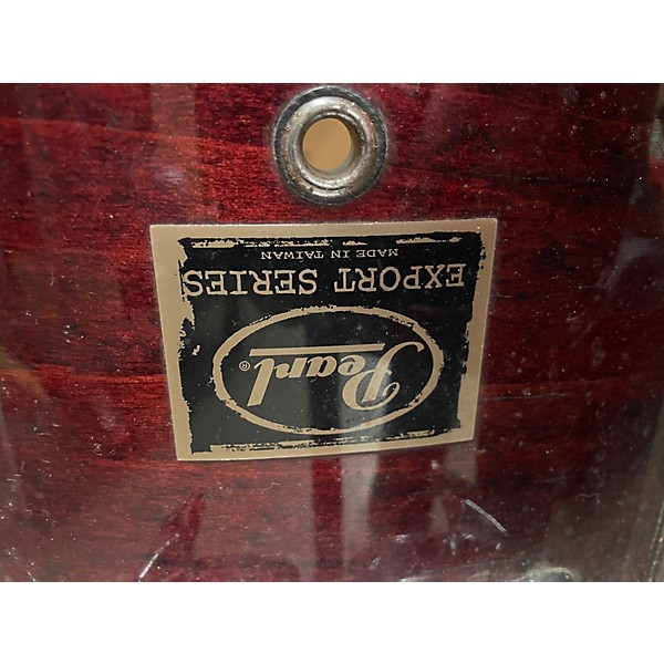 Used Pearl 4 Piece Export RED NATURAL Drum Kit