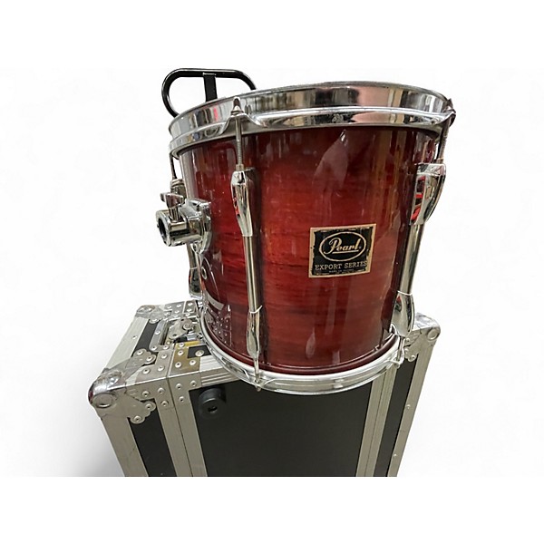 Used Pearl 4 Piece Export RED NATURAL Drum Kit