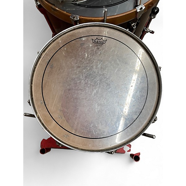 Used Pearl 4 Piece Export RED NATURAL Drum Kit