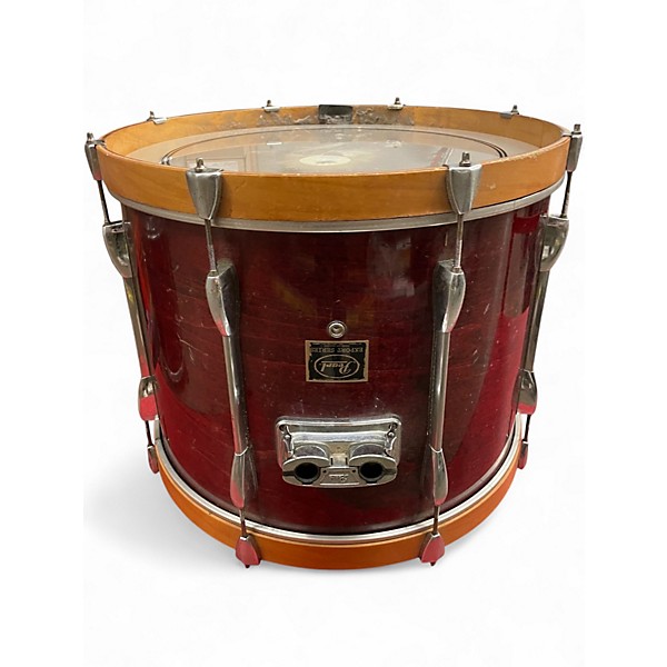 Used Pearl 4 Piece Export RED NATURAL Drum Kit