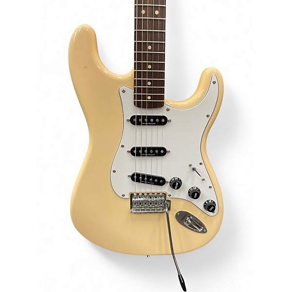 Used Squier Vintage Modified 70s Stratocaster Vintage White Solid Body Electric Guitar