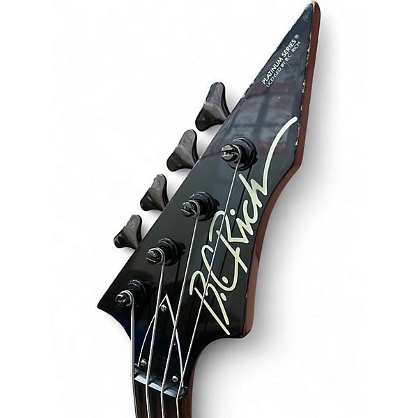 Used B.C. Rich Gunslinger Purple Electric Bass Guitar