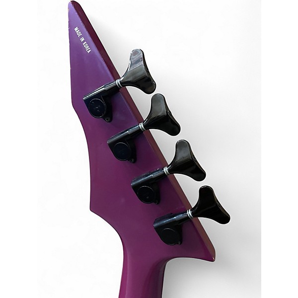 Used B.C. Rich Gunslinger Purple Electric Bass Guitar
