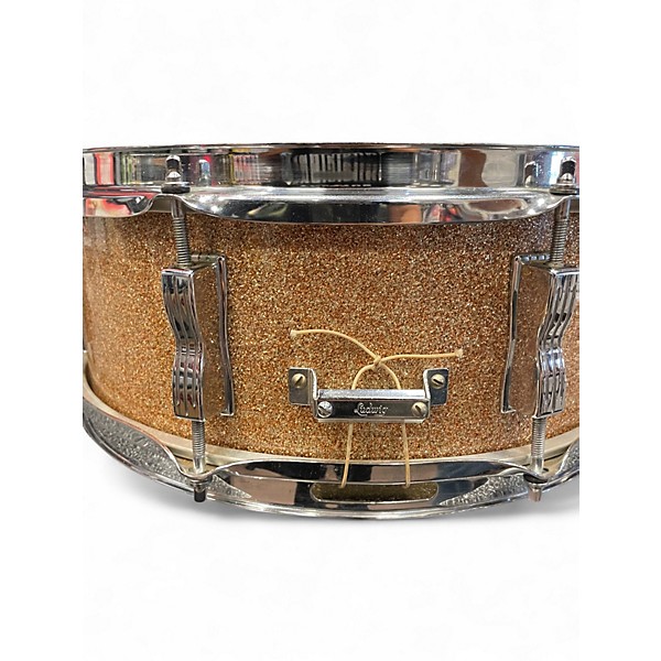 Vintage 1968 Ludwig 14X5.5 Classic Jazz Festival Snare Champagne Sparkle Drum