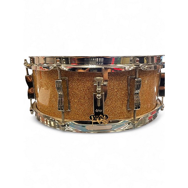 Vintage 1968 Ludwig 14X5.5 Classic Jazz Festival Snare Champagne Sparkle Drum