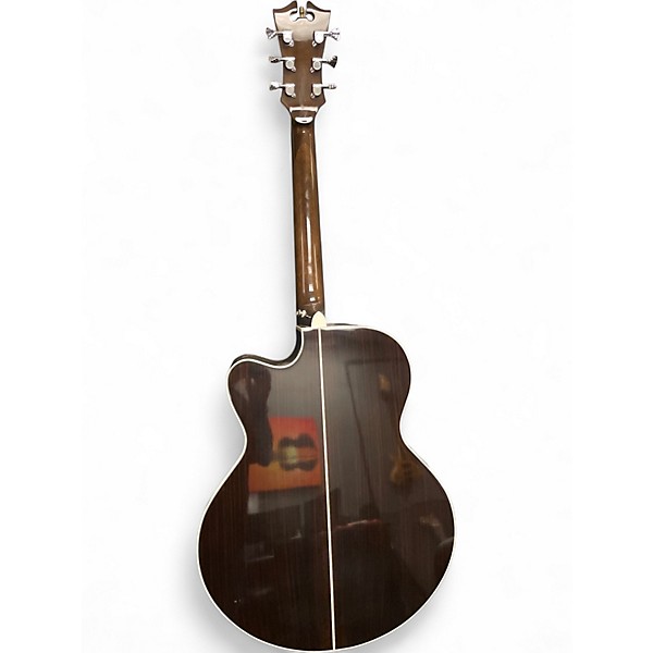 Used D'Angelico PSJ-600 Black Cherry Acoustic Electric Guitar