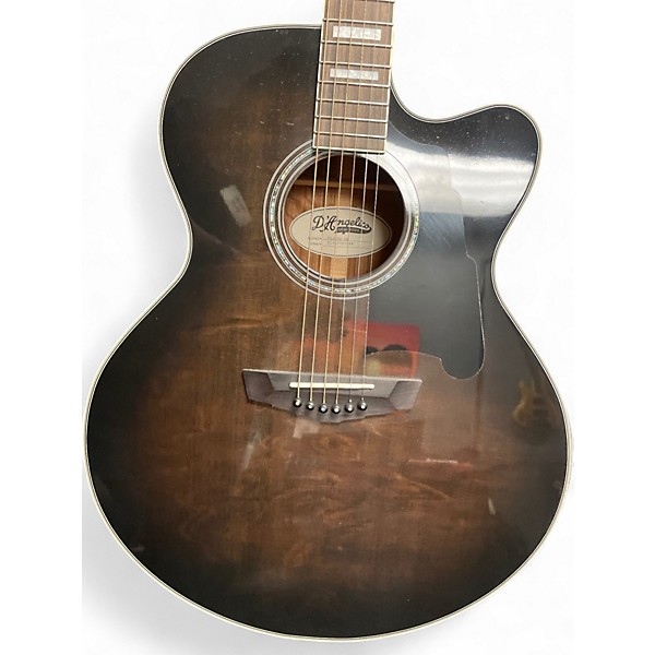 Used D'Angelico PSJ-600 Black Cherry Acoustic Electric Guitar