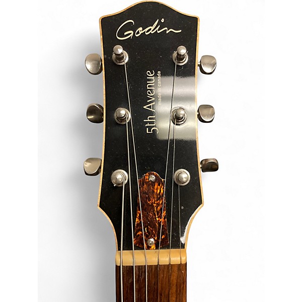 Used Godin 5th Avenue Kingpin II Cognac Hollow Body Electric Guitar