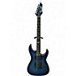 Used Dean Custom 450 Trans Blue Solid Body Electric Guitar thumbnail