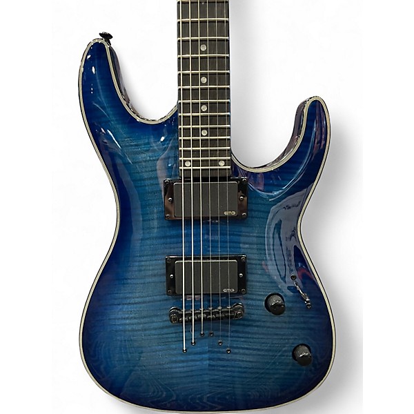Used Dean Custom 450 Trans Blue Solid Body Electric Guitar