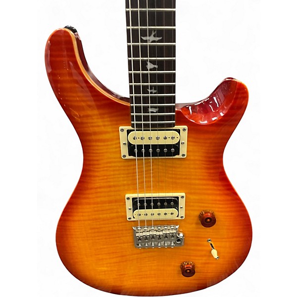 Used PRS SE Custom 22 Cherry Sunburst Solid Body Electric Guitar