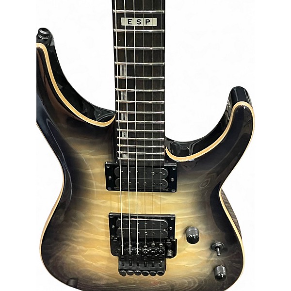 Used ESP E-II Horizon FR with Floyd Rose Black Natura Burst Solid Body Electric Guitar
